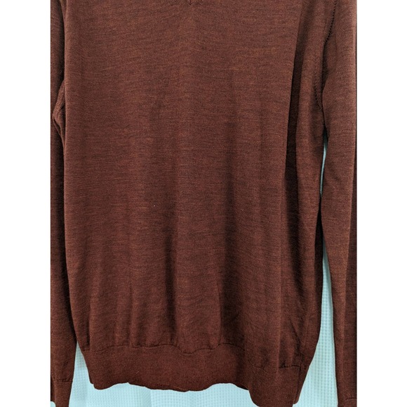 NWT! ZARA! BRICK RED SUPERFINE WOOL, AIRY LIGHTWEIGHT! SZ XL - Picture 4 of 8